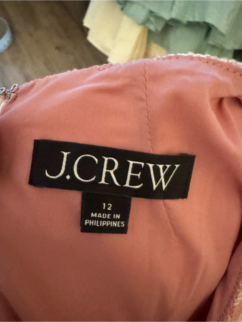 J. Crew Dusty Rose Lined Dress Top - Picture 3 of 4